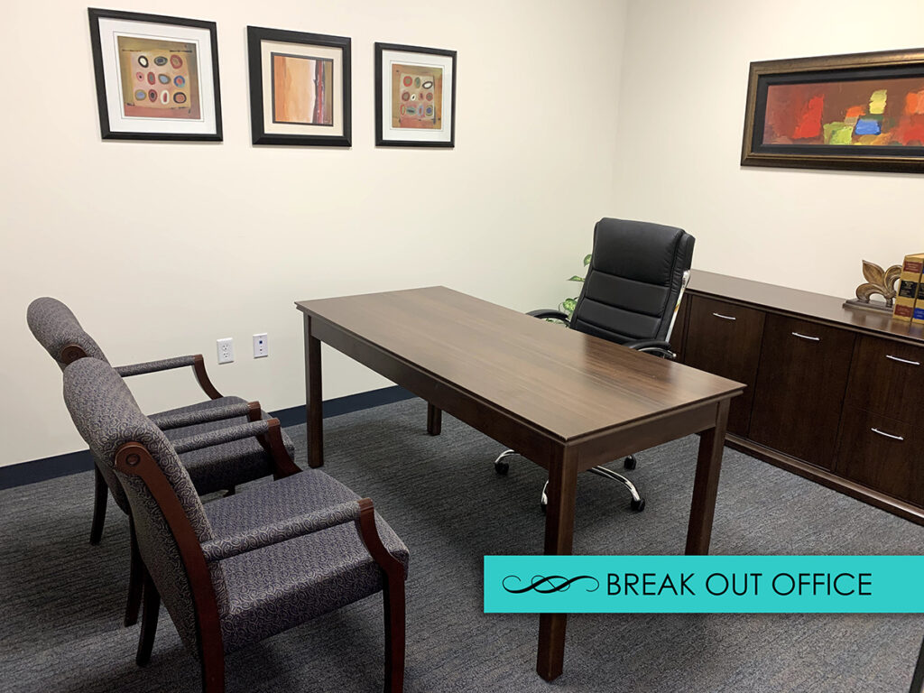 Break out office area with 3 seats